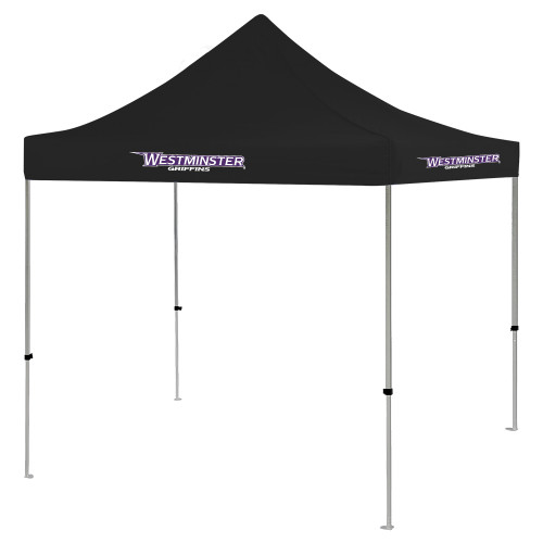  9 ft x 9 ft Black Tent - Westminster Athletic Word Mark