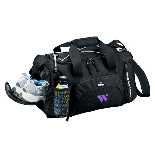  High Sierra Black Switch Blade Duffel - WU Logo Mark