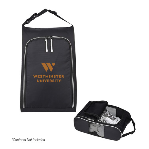  Crosstown Side Mesh Black Shoe Bag - WU Westminster University