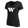 Thumbnail image for  Womens Plus Black V Neck T Shirt