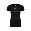 Thumbnail image for  Next Level Girls Black Fashion Fit T Shirt