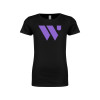 Thumbnail image for  Next Level Girls Black Fashion Fit T Shirt