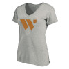 Thumbnail image for  Womens Plus Heather Grey V Neck T Shirt