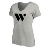 Thumbnail image for  Womens Plus Heather Grey V Neck T Shirt