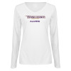 Thumbnail image for  Womens White Long Sleeve V Neck Tee 