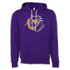 Thumbnail image for  Bella + Canvas Purple Fleece Hood