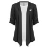 Thumbnail image for  Womens Grey Drape Front Cardigan Sweater
