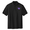 Thumbnail image for  Extended Black Silk Touch Polo