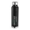 Thumbnail image for  Thor Copper Vacuum Insulated Black Bottle 22oz