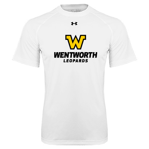  Under Armour White Tech Tee - W Wentworth Leopards Stacked