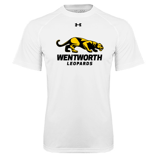  Under Armour White Tech Tee - Wentworth Leopards Stacked Leopard