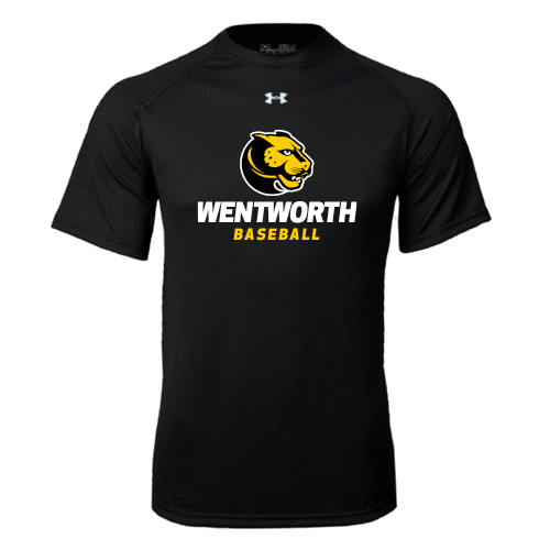  Under Armour Black Tech Tee - Baseball