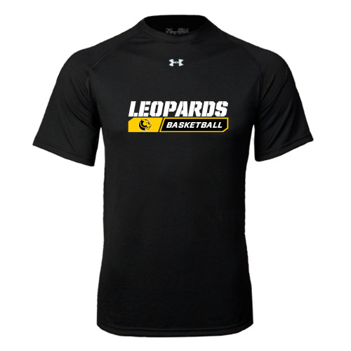  Under Armour Black Tech Tee - Basketball Block Design