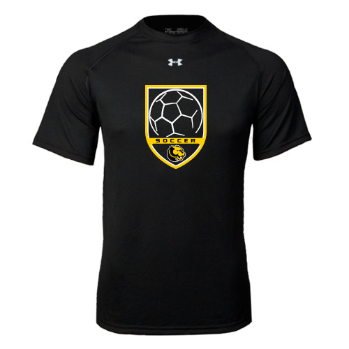  Under Armour Black Tech Tee - Soccer Shield Design
