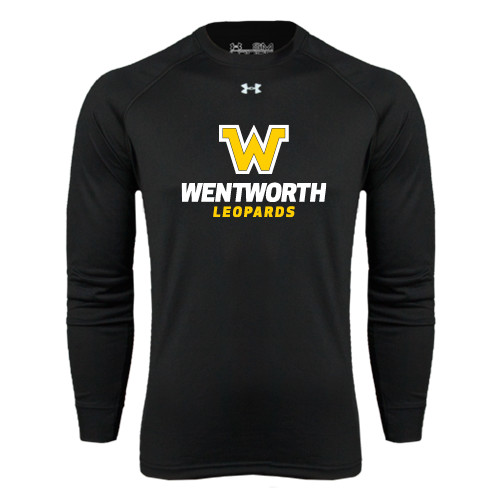  Under Armour Black Long Sleeve Tech Tee - W Wentworth Leopards Stacked