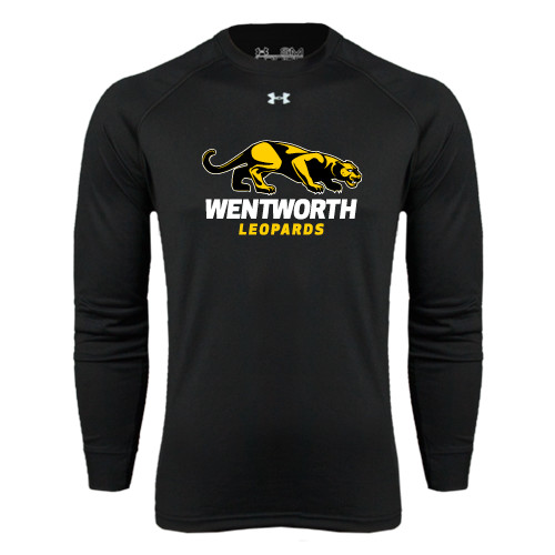  Under Armour Black Long Sleeve Tech Tee - Wentworth Leopards Stacked Leopard