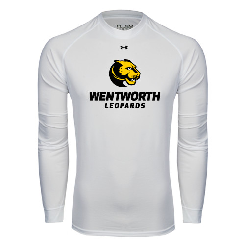  Under Armour White Long Sleeve Tech Tee - Official Logo