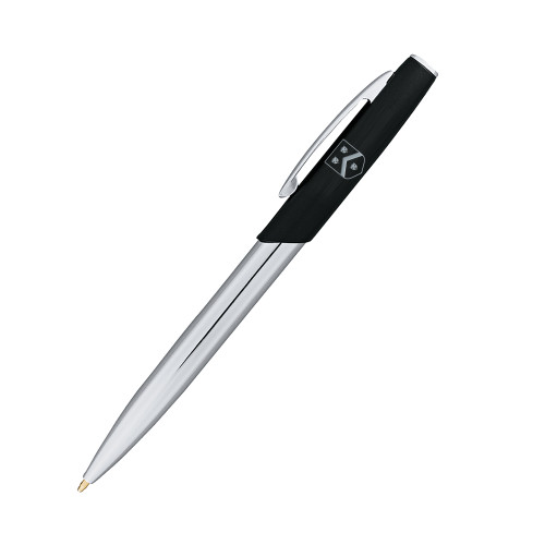 Geneva Black Twist Pen - Wenworth Shield Engraved