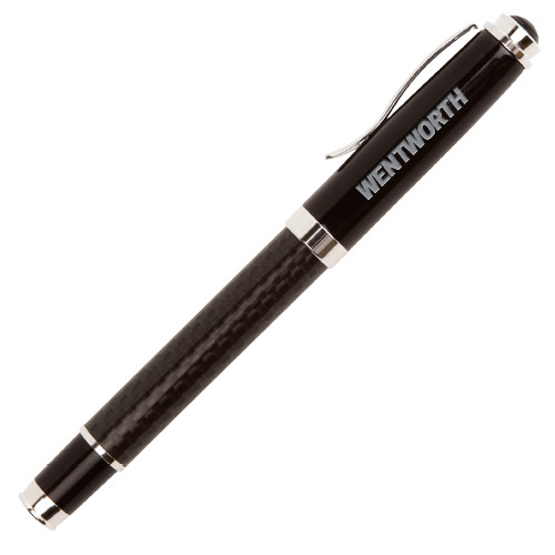  Luna Black Rollerball Pen - Wentworth Engraved