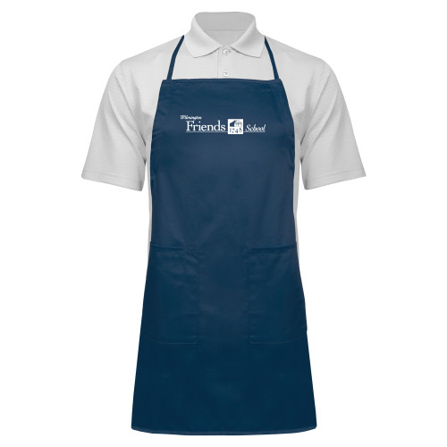  Full Length Navy Apron - Primary Mark