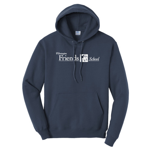  Tall Navy Fleece Hoodie - Primary Mark - Plus