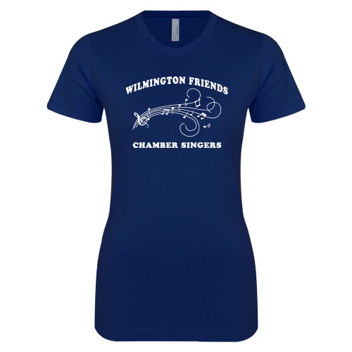  Next Level Womens Navy Boyfriend Tee - Chamber Singers