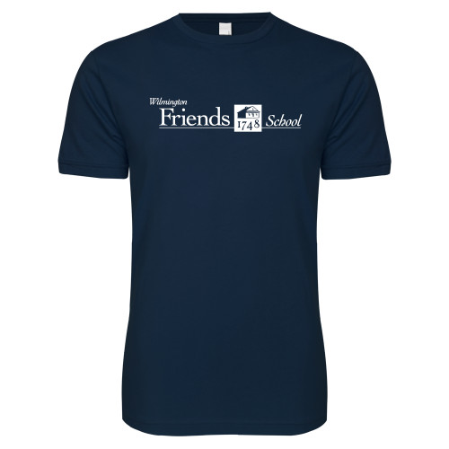  Next Level Navy SoftStyle T Shirt - Primary Mark