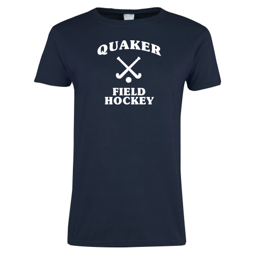  Womens Short Sleeve Navy Tee - Field Hockey