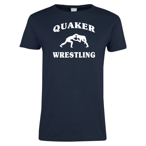  Womens Short Sleeve Navy Tee - Wrestling