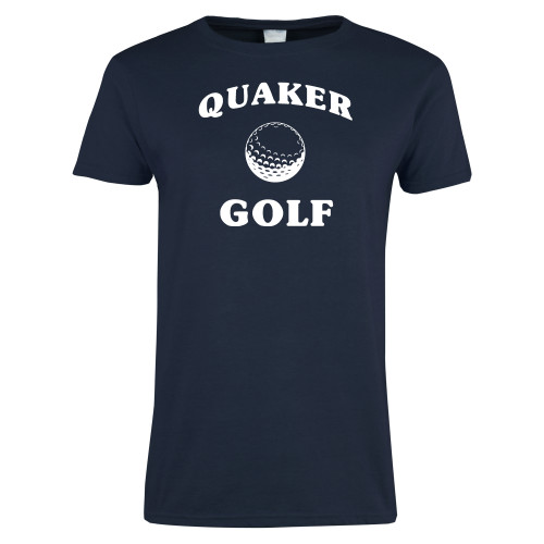  Womens Short Sleeve Navy Tee - Golf