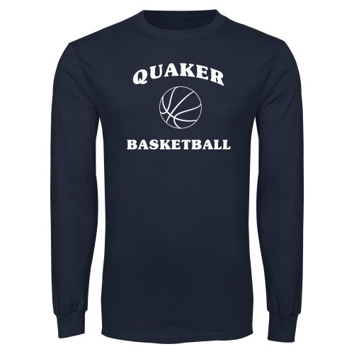  Navy Long Sleeve T-Shirt - Basketball