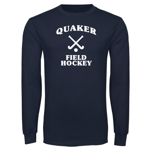  Navy Long Sleeve T-Shirt - Field Hockey