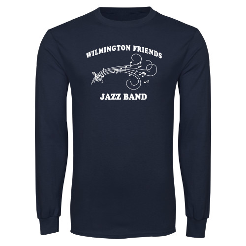  Navy Long Sleeve T-Shirt - Jazz Band