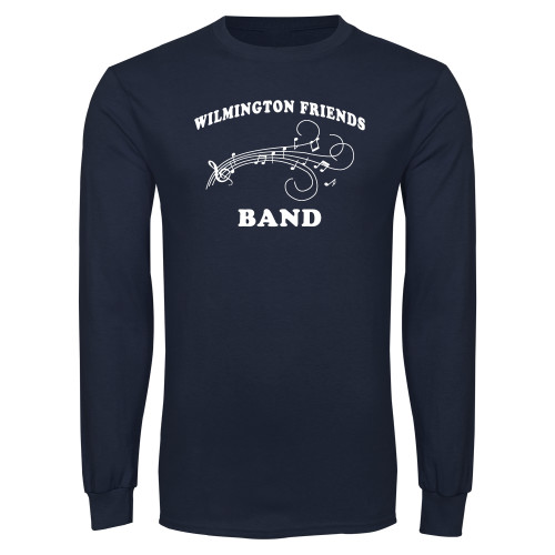  Navy Long Sleeve T-Shirt - Band