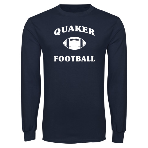  Navy Long Sleeve T-Shirt - Football