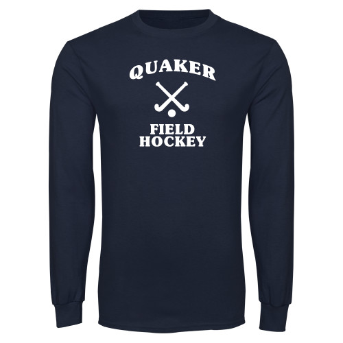  Navy Long Sleeve T-Shirt - Field Hockey