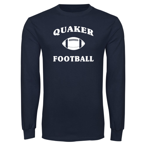  Navy Long Sleeve T-Shirt - Football