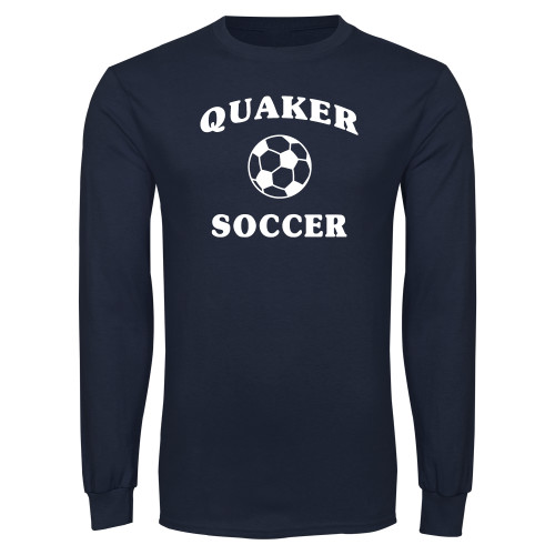  Navy Long Sleeve T-Shirt - Soccer