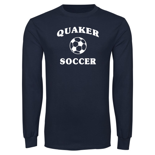  Navy Long Sleeve T-Shirt - Soccer
