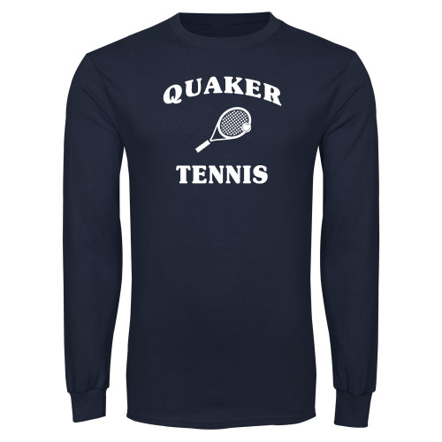  Navy Long Sleeve T-Shirt - Tennis