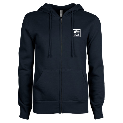  ENZA Womens Navy Fleece Full Zip Hoodie - Wilmington 1748