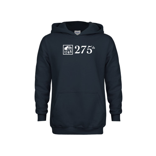  Youth Navy Fleece Hoodie - 275th Anniversary  Horizontal Logo