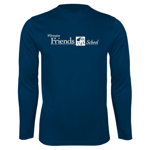  Navy Performance Long Sleeve Shirt - Primary Mark