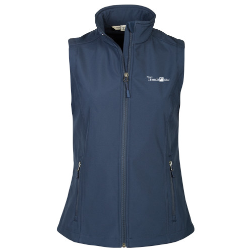  Womens Navy Core Softshell Vest - Primary Mark
