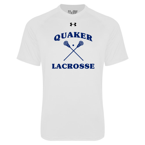  Under Armour White Tech Tee - Lacrosse