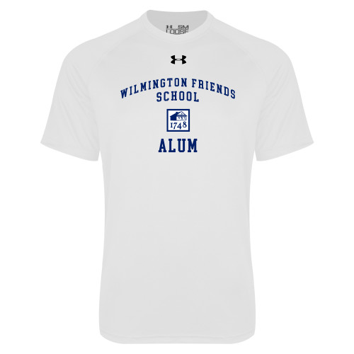  Under Armour White Tech Tee - Alum