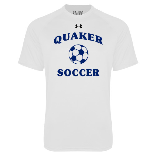  Under Armour White Tech Tee - Soccer