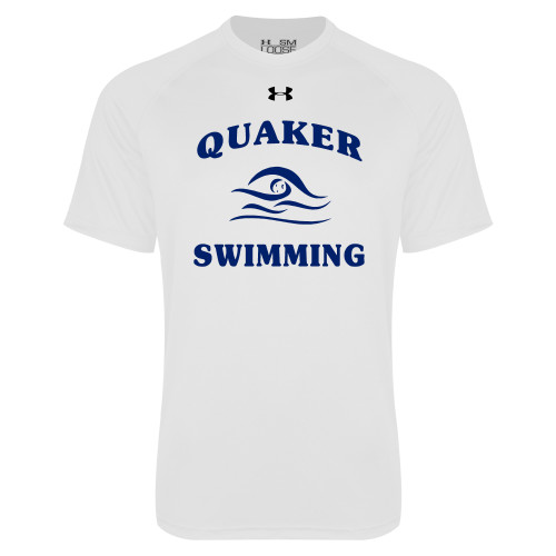  Under Armour White Tech Tee - Swimming