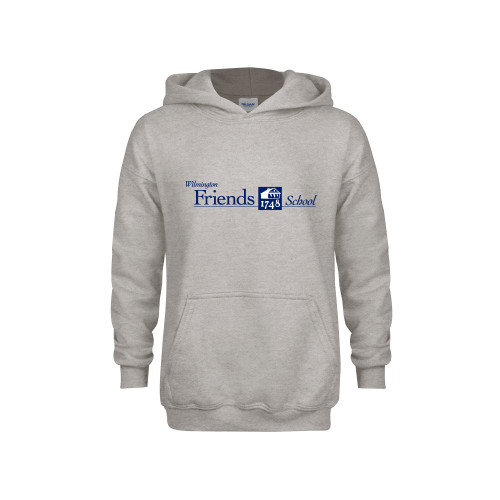  Youth Grey Fleece Hood - Primary Mark