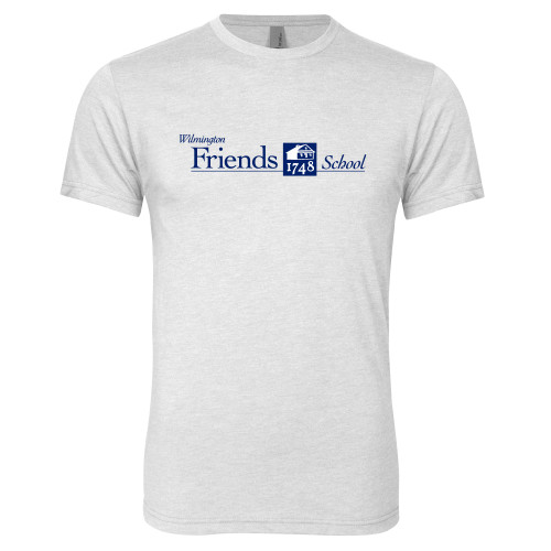  Next Level Heather White Triblend Tee - Primary Mark
